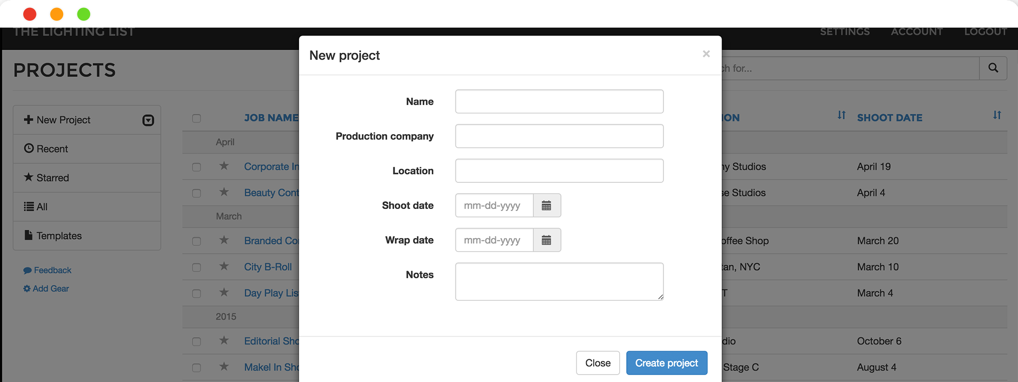 Newprojectscreen